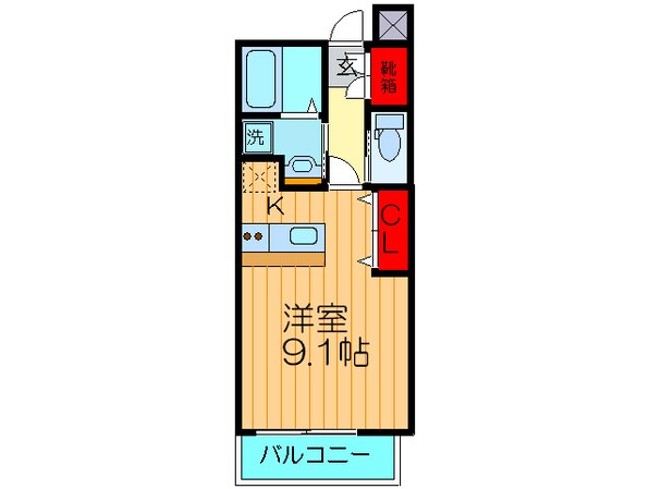 シャンテ－中宮Ⅲの物件間取画像